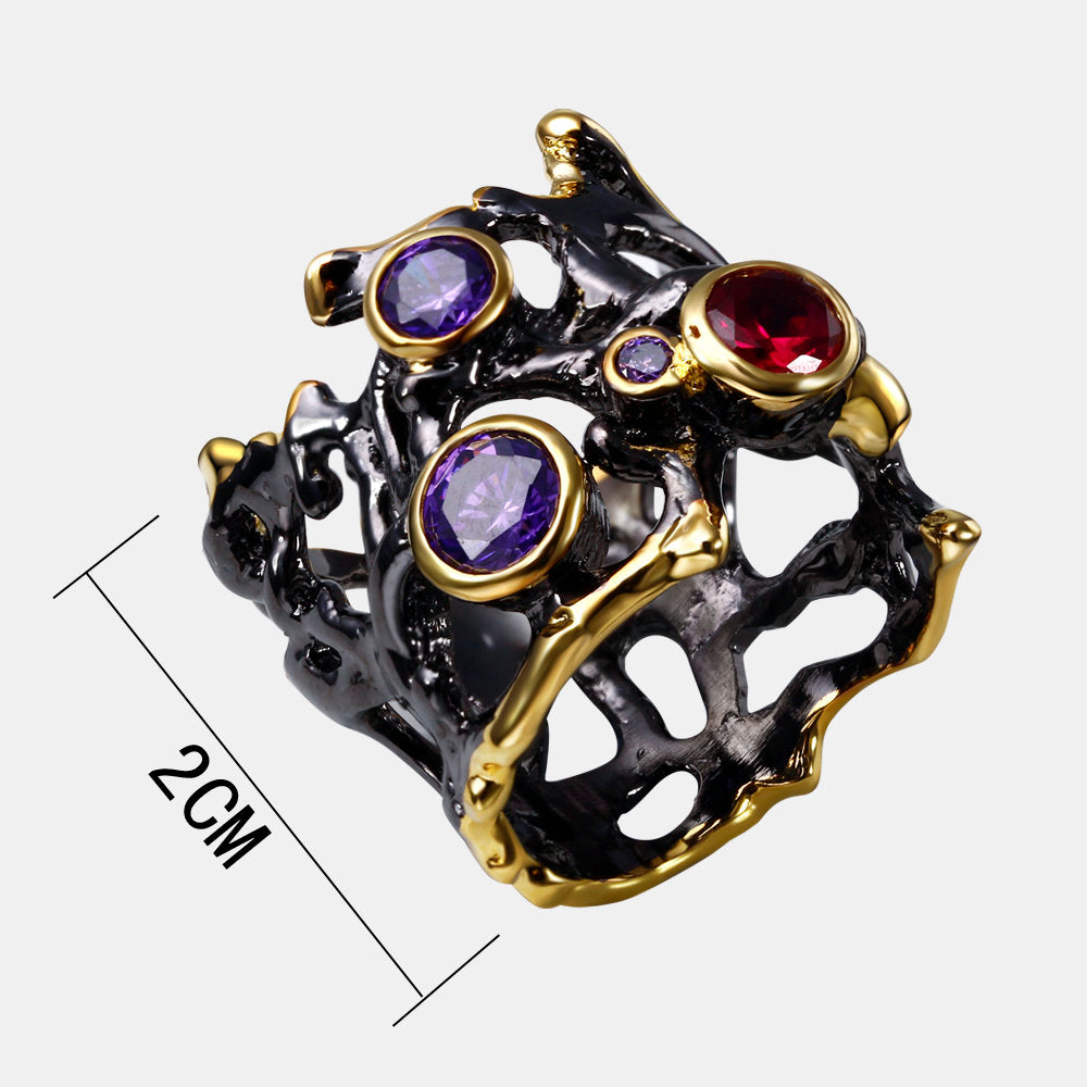 Gothic Black Ring