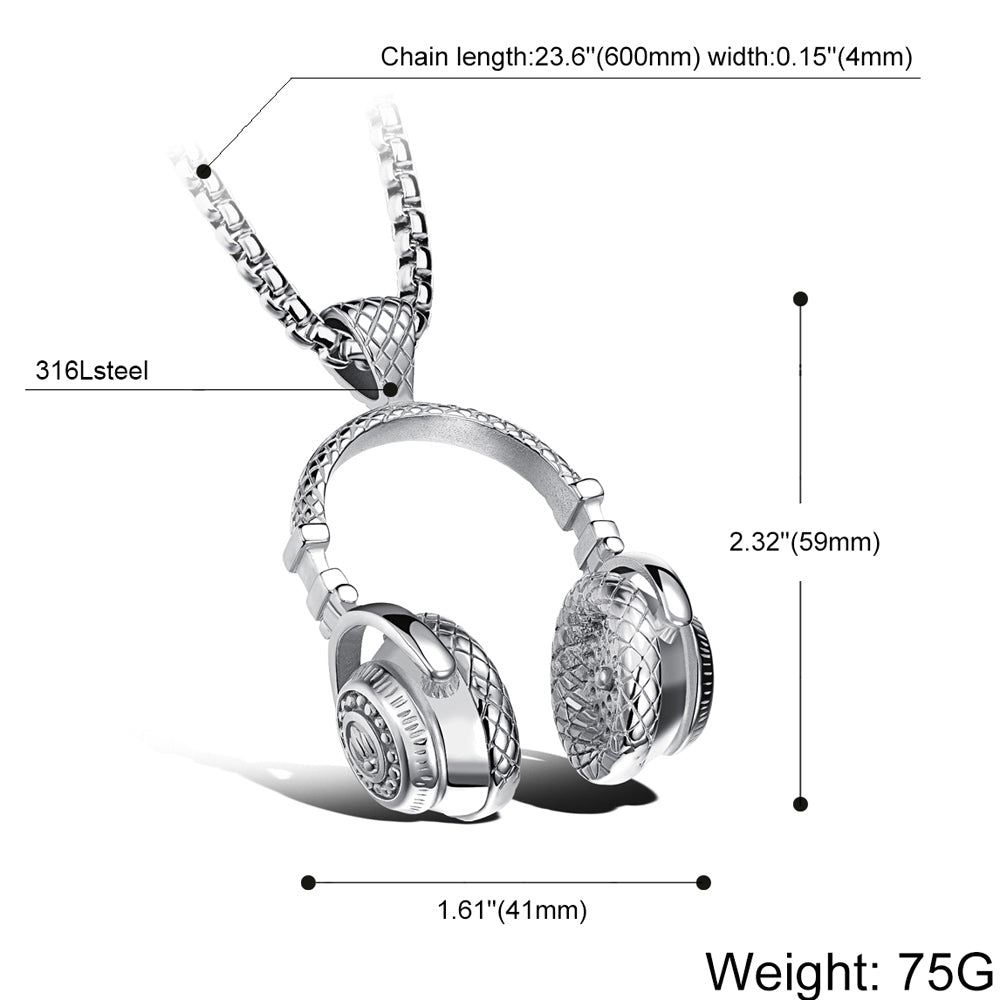 Stainless Steel Music Headphone