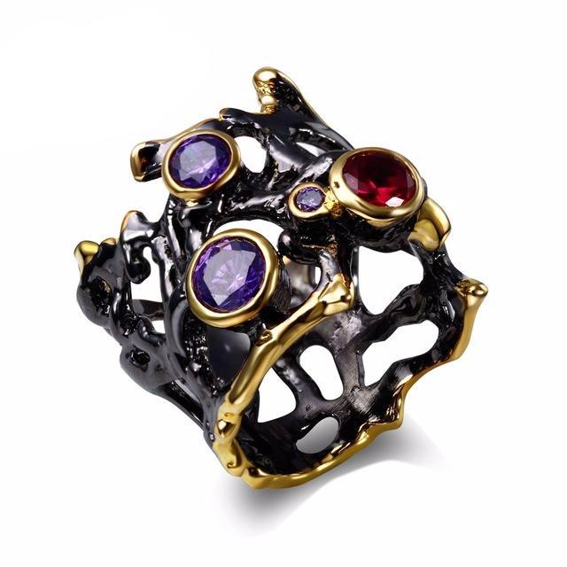 Gothic Black Ring